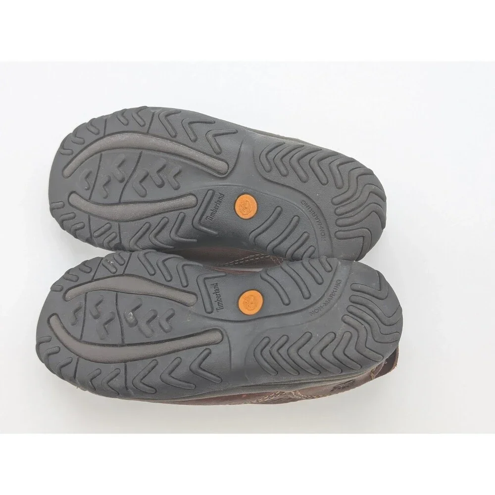 Timberland Toddler Boys Slip On Brown Leather Shoes Size 8.5